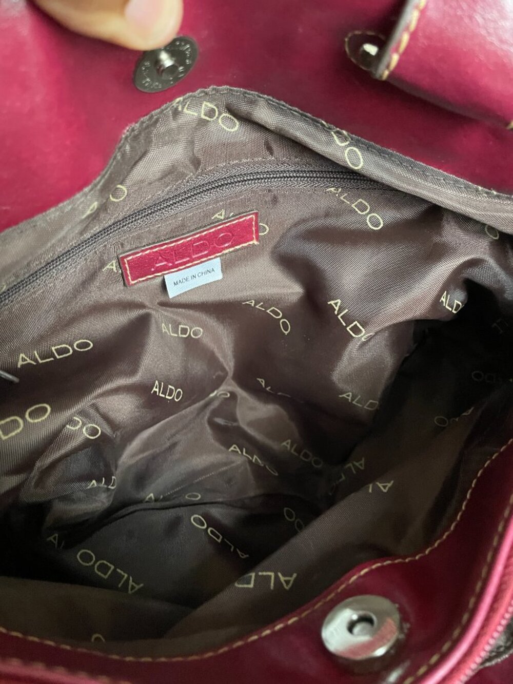 VTG Aldo Shoulder Bag - COOL Multi Compartment Zip Divider Purse - Picture 6 of 11